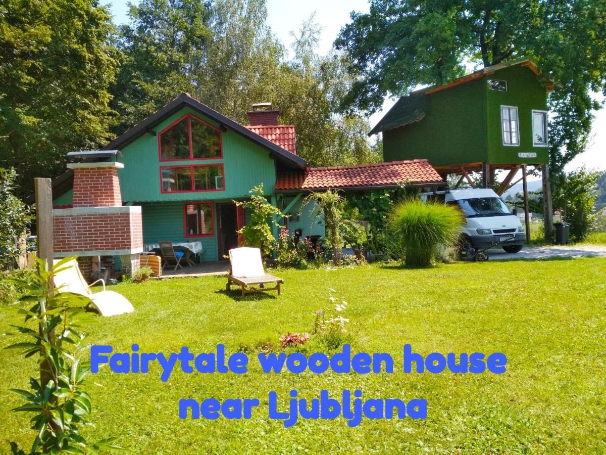 Fairytale Wooden House By Ljubljana Villa Grosuplje Exterior foto